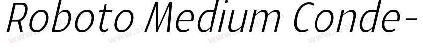 Roboto Medium Conde字体转换
